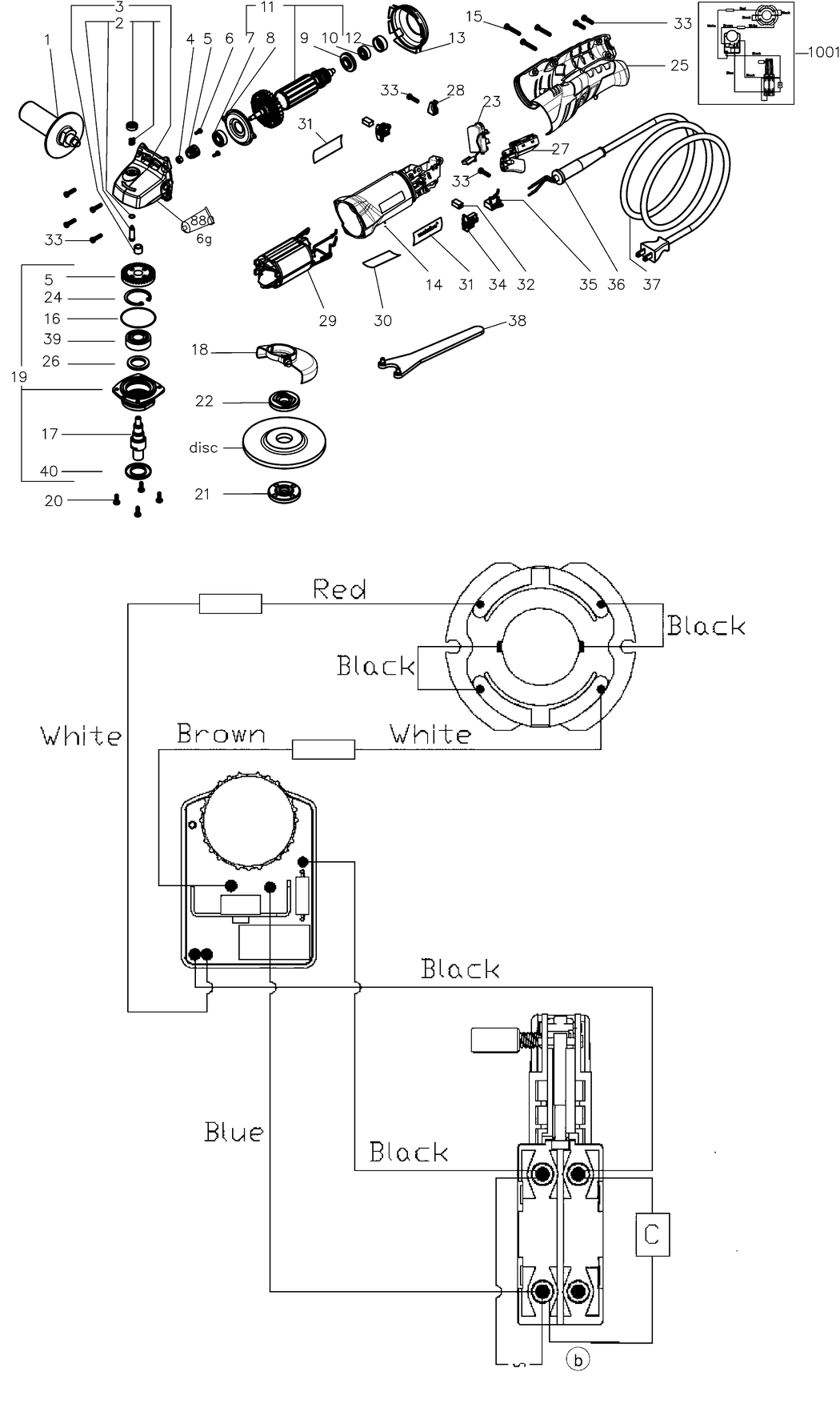 Metabo WE 14150 RT / 18123000 / EU 230V Spare Parts