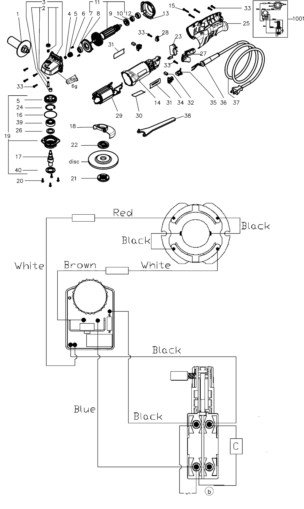 Metabo WE 1450-150 RT / 00683000 / EU 230V Spare Parts