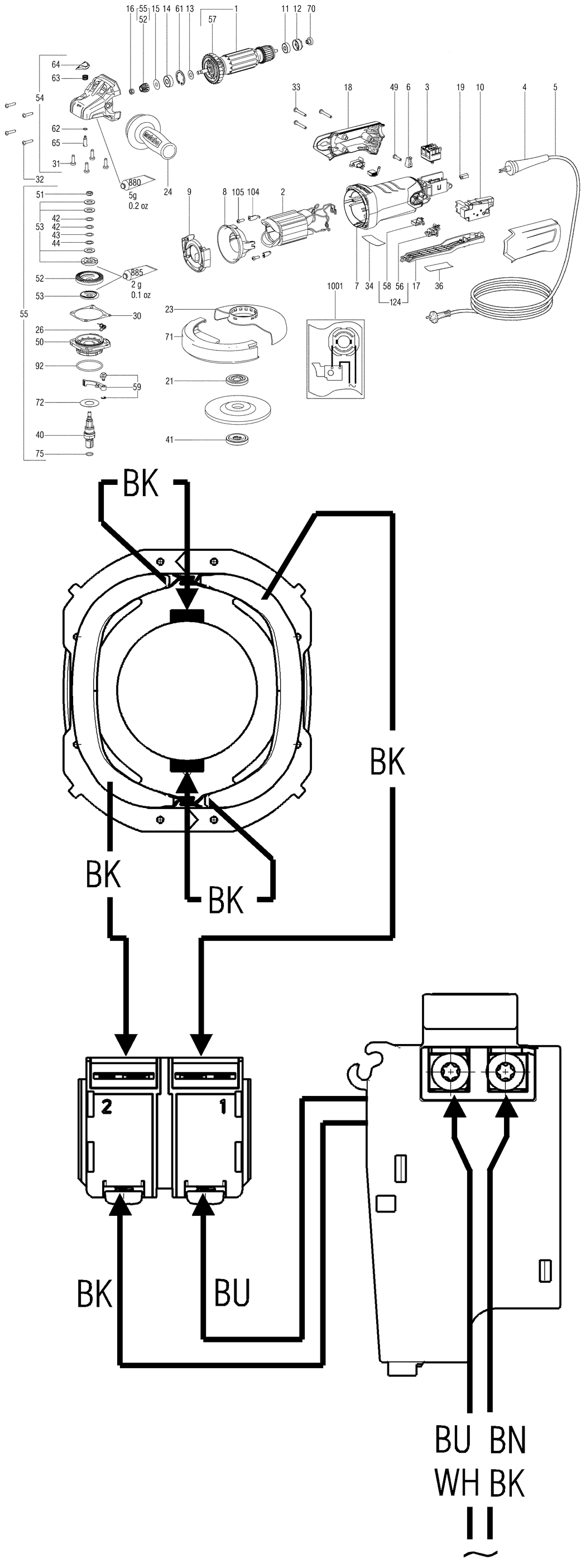 Metabo WEP 17-150 Quick / 00507001 / EU 230V Spare Parts