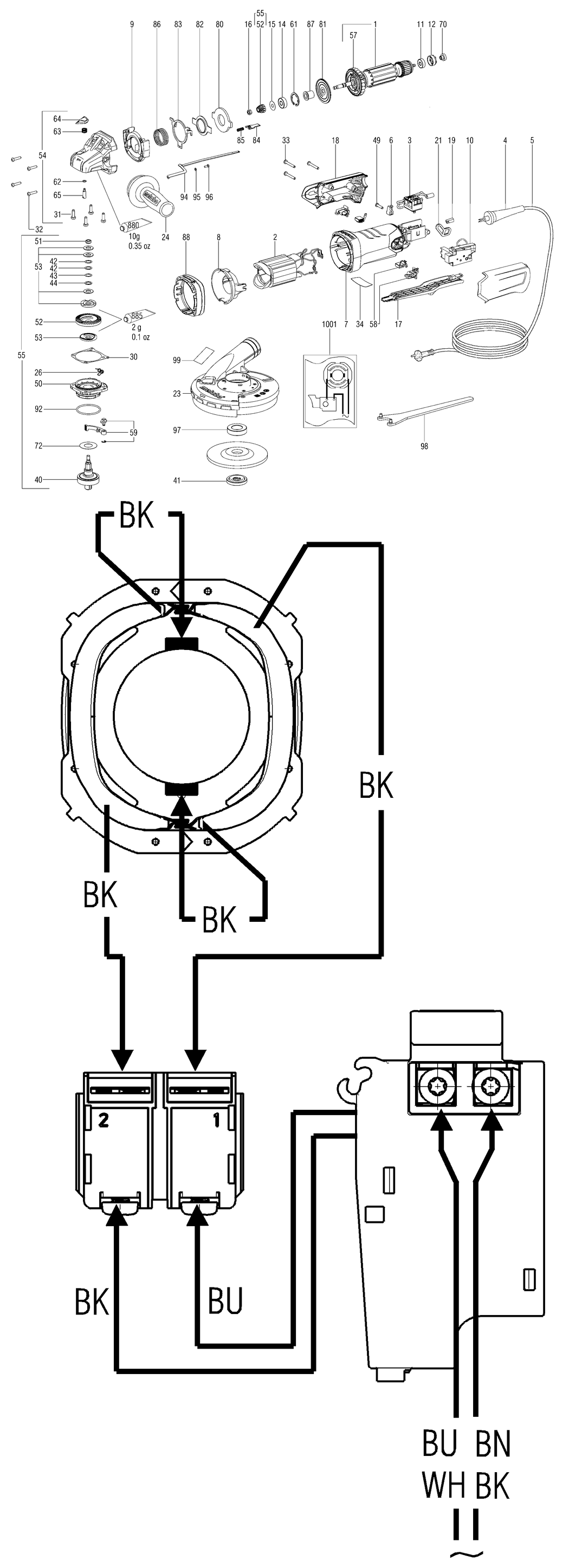 Metabo WEPBA 17-125 HD IK / 21047000 / 99 Spare Parts