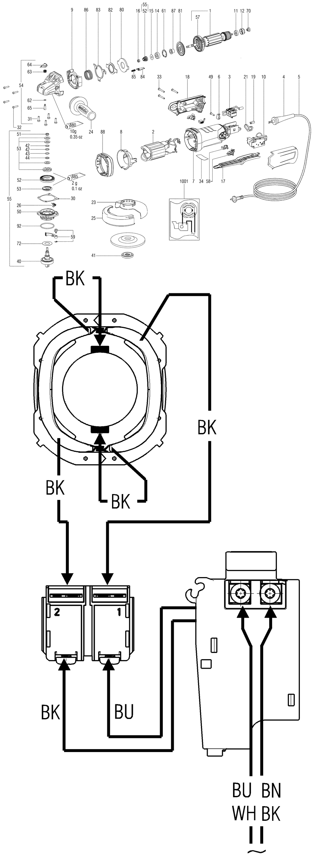 Metabo WEPBA 17-125 IK / 21041000 / 99 Spare Parts