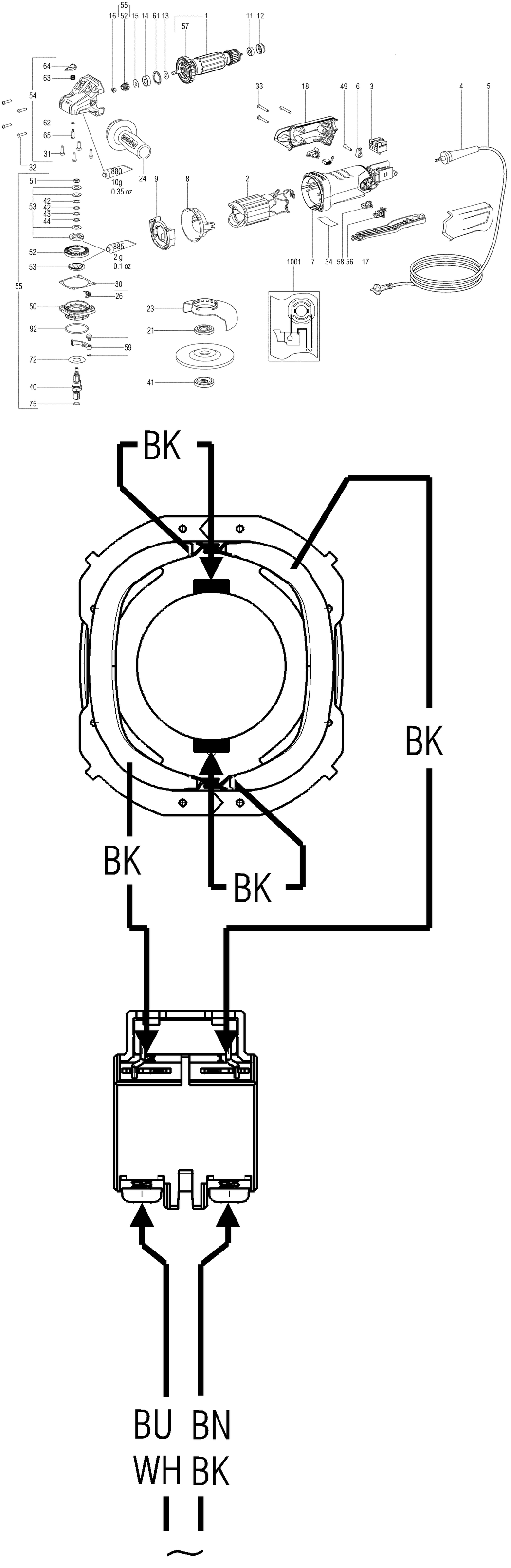 Metabo WP 12-125 DC IK / 21055390 / 99 Spare Parts