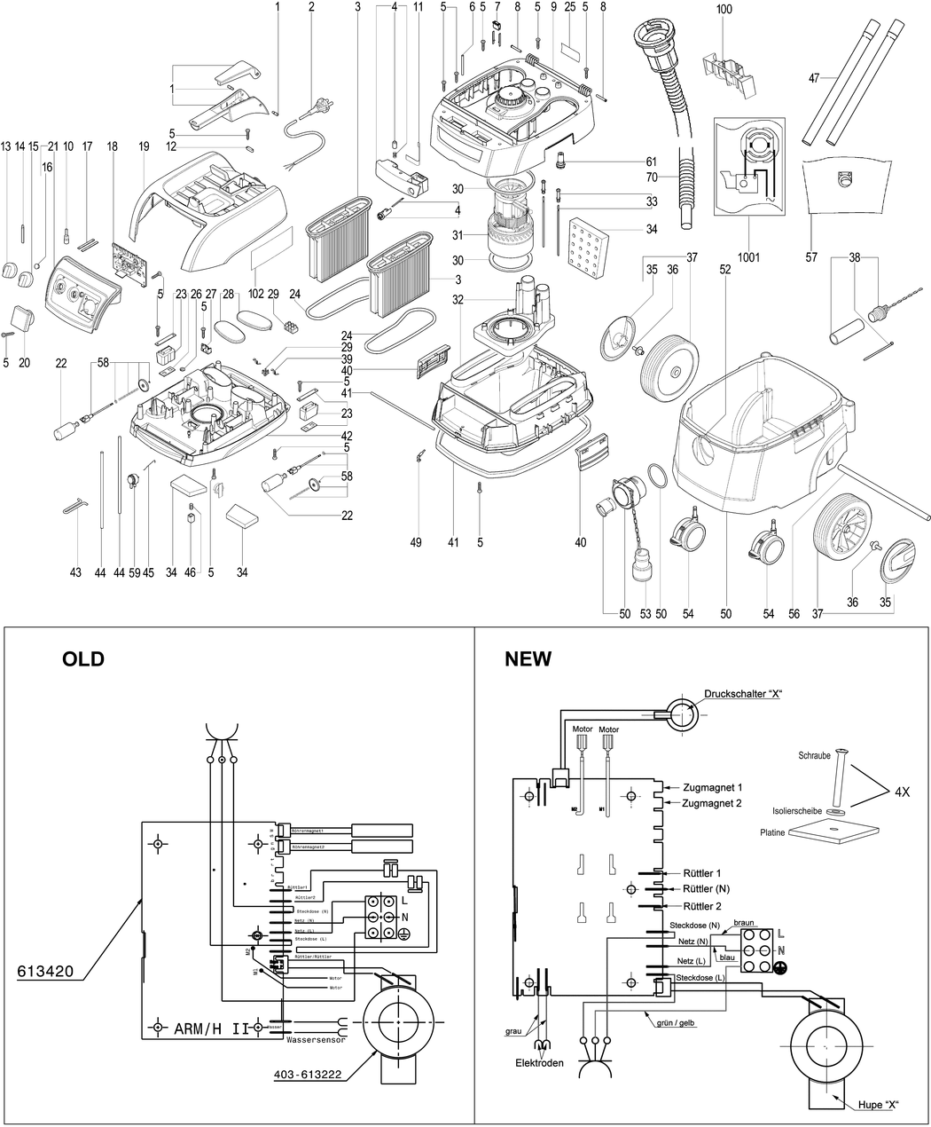 Metabo ASR 35 M ACP / 02058000 / EU 230V Spare Parts