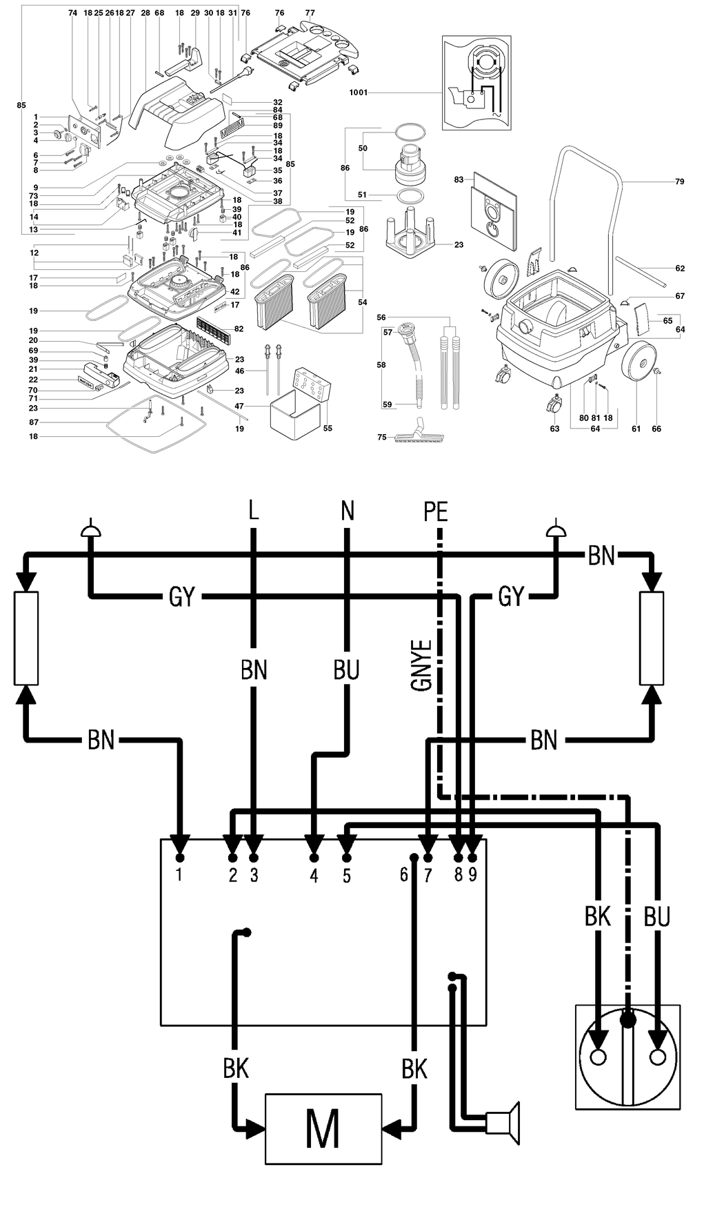 Metabo SHR 2050 M / 02044000 / EU 230V Spare Parts