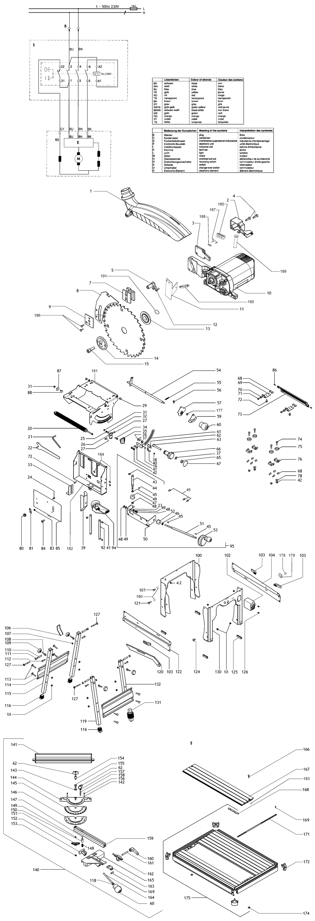 Metabo UK 290 / 0102900018 13 / CH 230V Spare Parts