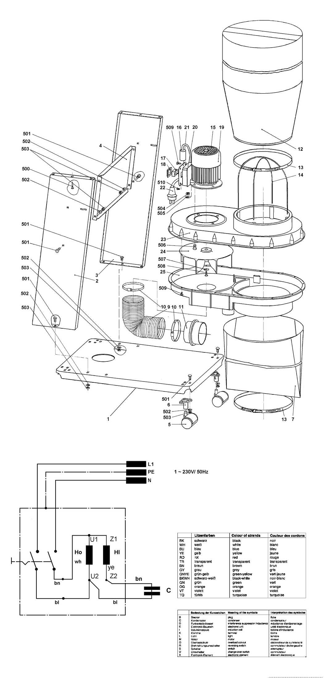 Metabo SPA 1101 / 0130011004 11 / EU 230V Spare Parts