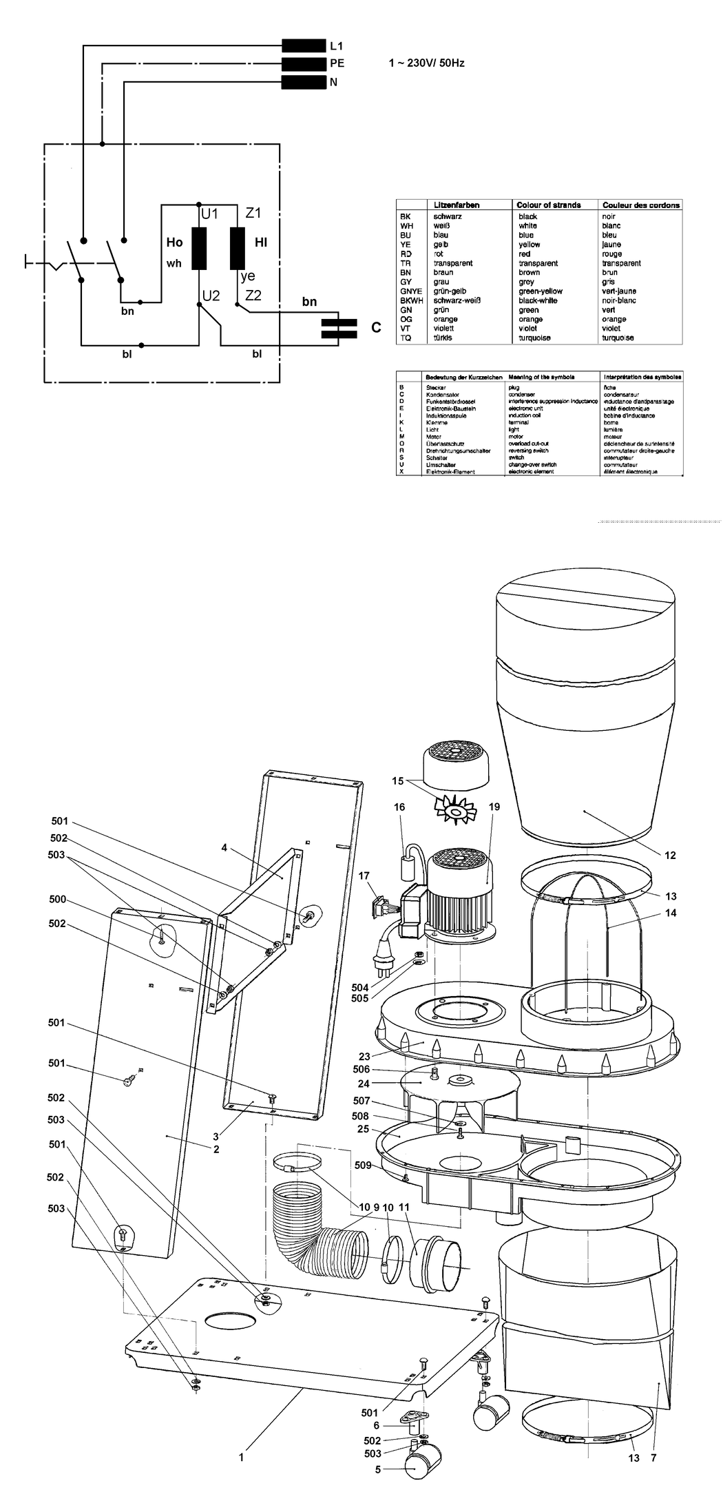 Metabo SPA 1101 / 0130011004 12 / EU 230V Spare Parts