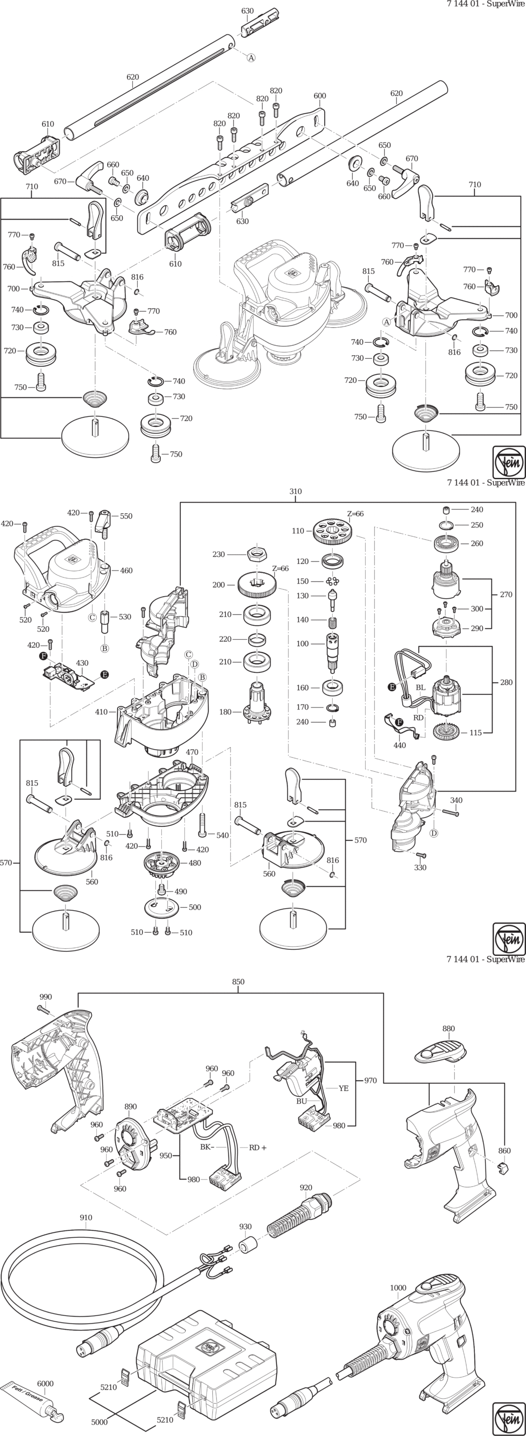 Fein ADAS 18 ⠘V) / 71440100940 Spare Parts