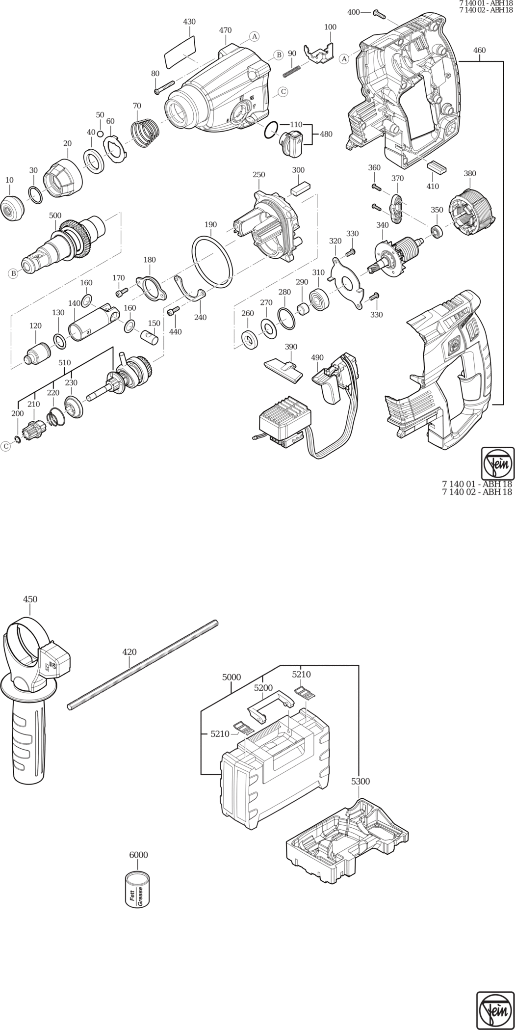 Fein ABH 18 / 71400200940 Spare Parts