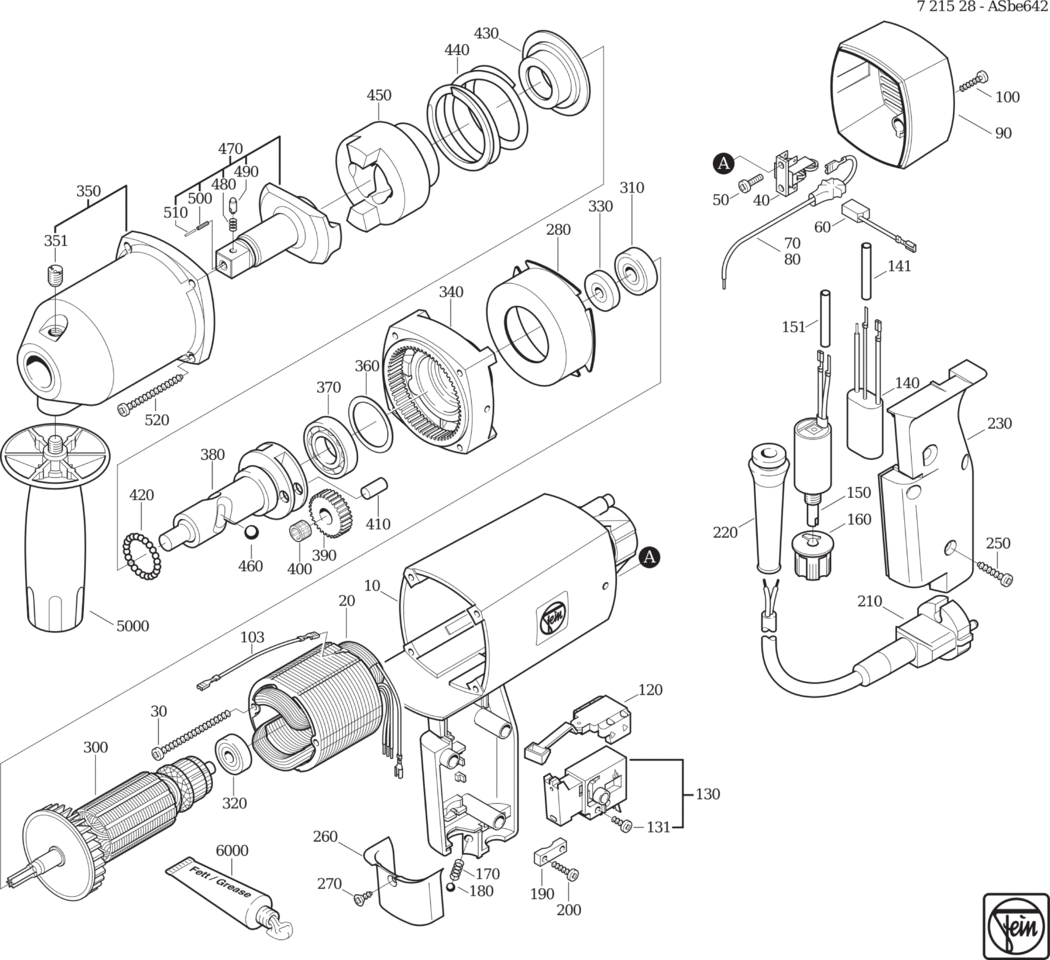 Fein ASbe 642 ⡐Hz 230V) / 72152800229 Spare Parts