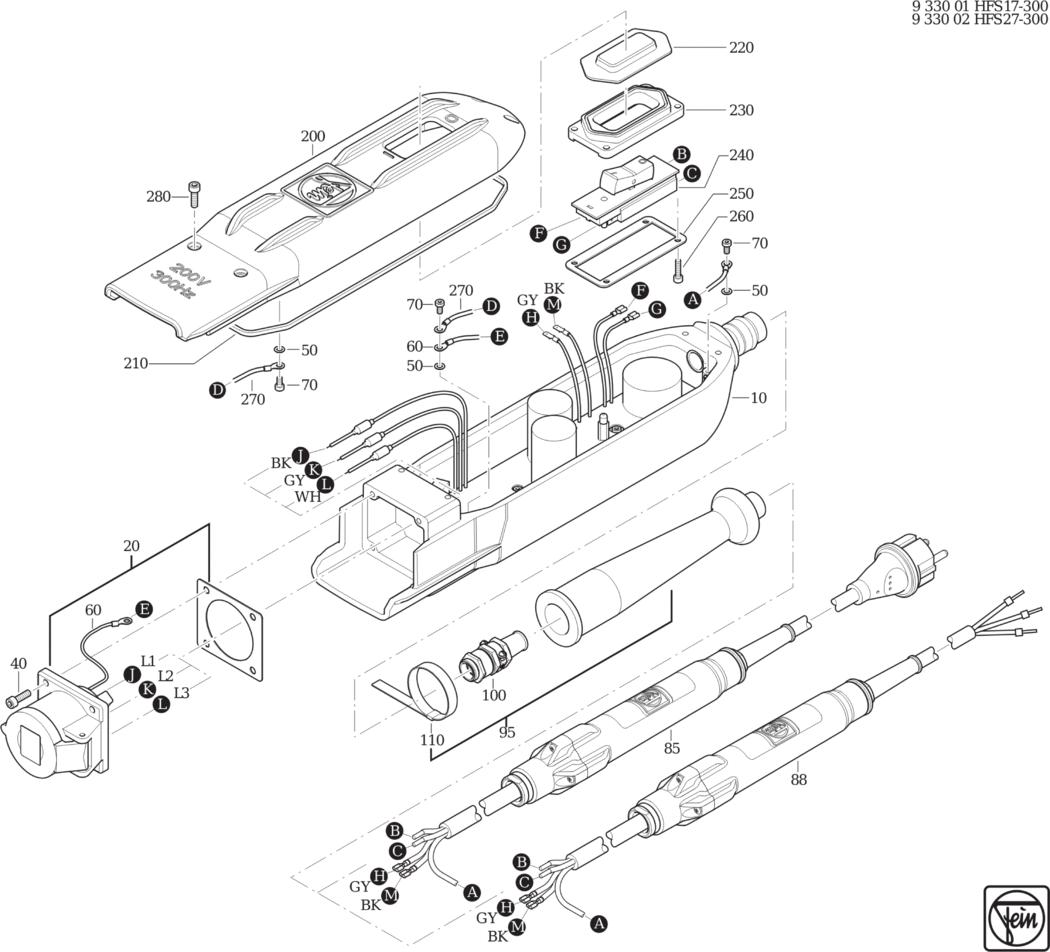 Fein HFS 17-300 / 93300100260 Spare Parts