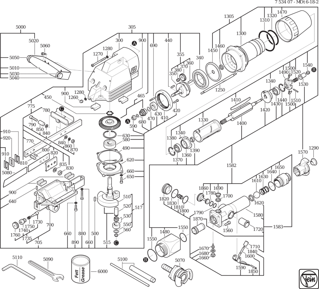 Fein MOt 6-18-2 / 75340700004 Spare Parts