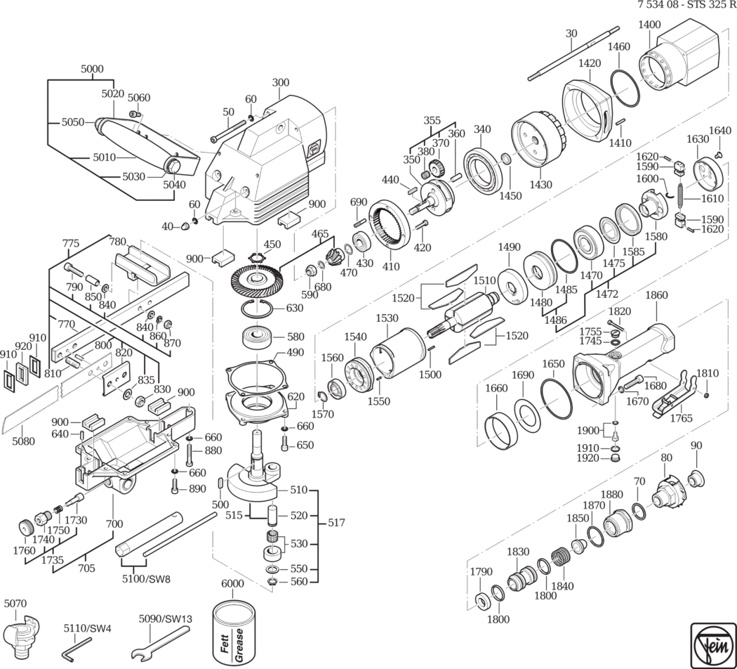 Fein STS 325 R / 75340800000 Spare Parts