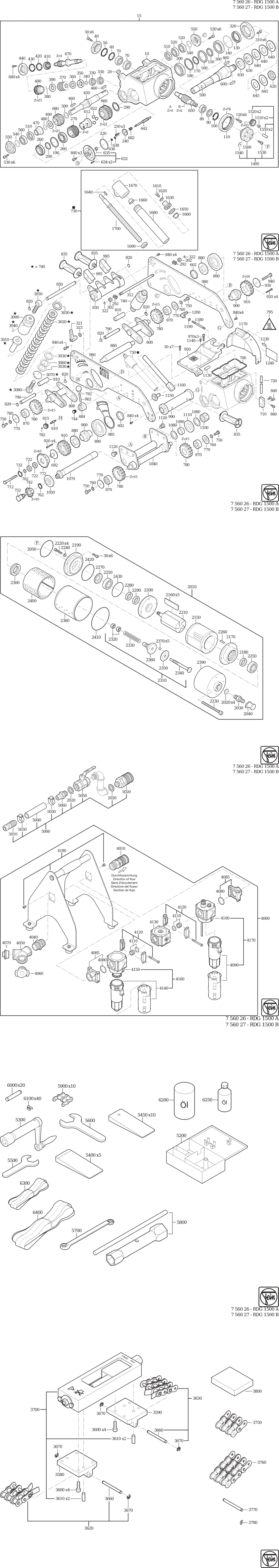 Fein RDG 1500 A / 75602661000 Spare Parts