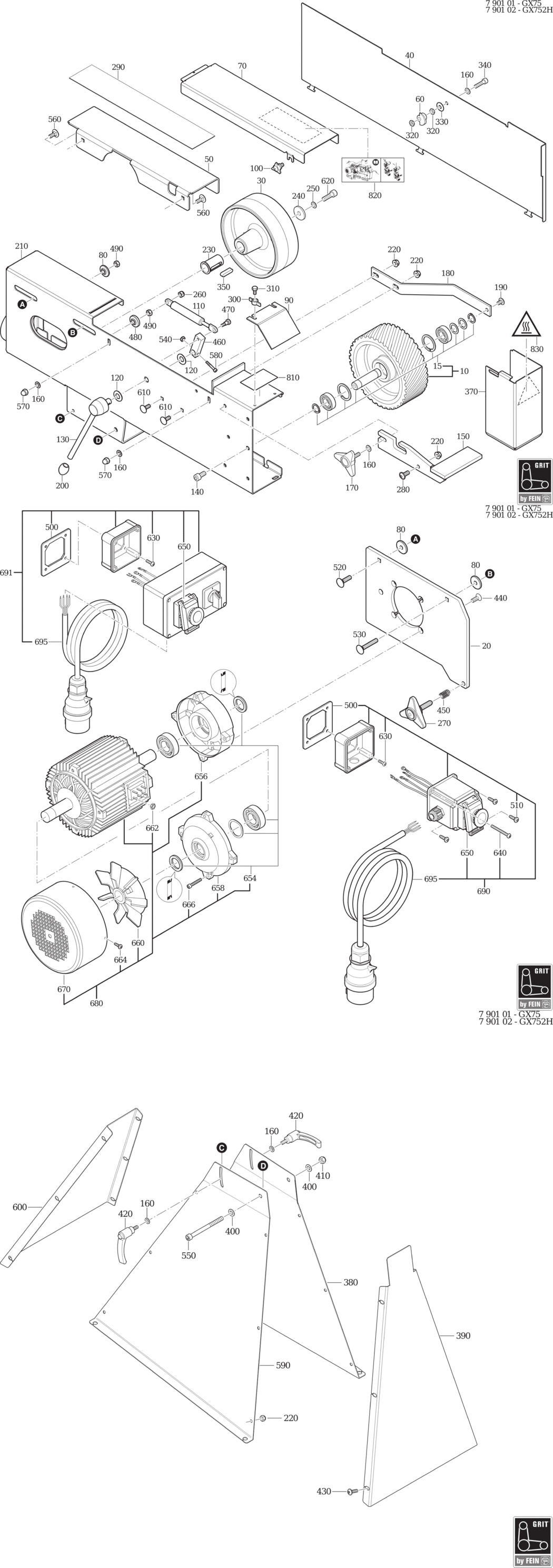 Fein GRIT GX 75 / 79010100403 Spare Parts