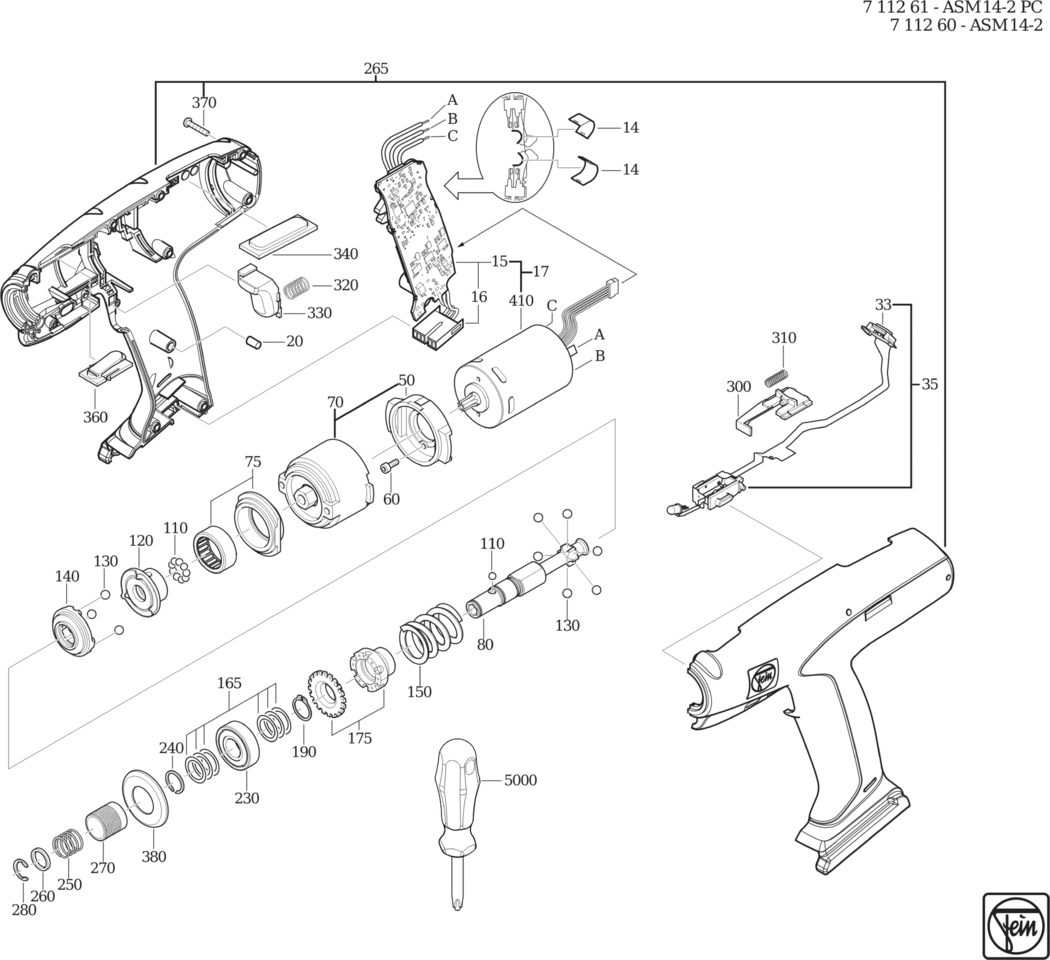 Fein ASM 14-2 ⠔.40V) / 71126000950 Spare Parts