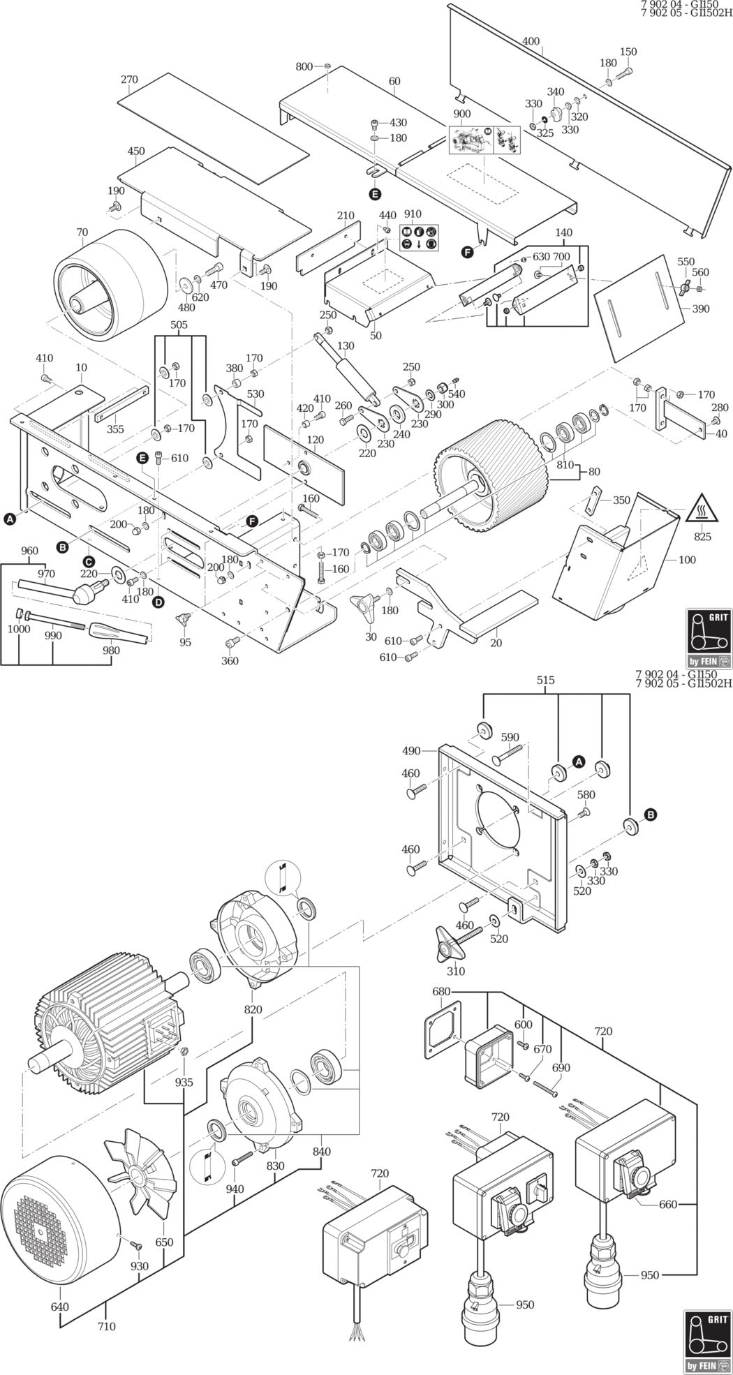 Fein GRIT GI 150 / 79020400403 Spare Parts