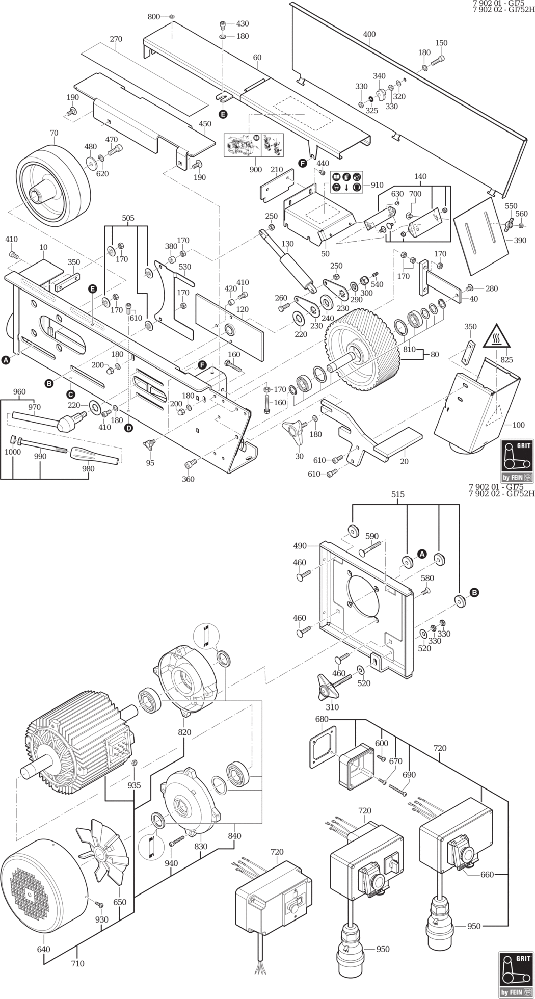 Fein GRIT GI 75 / 79020100403 Spare Parts