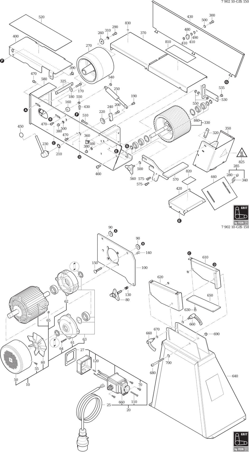 Fein GRIT GIS 150 / 79021050443 Spare Parts