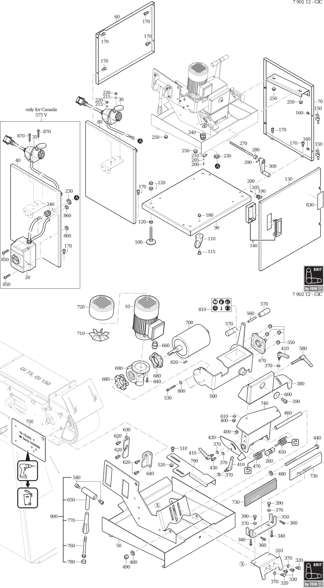 Fein GRIT GIC / 79021200443 Spare Parts