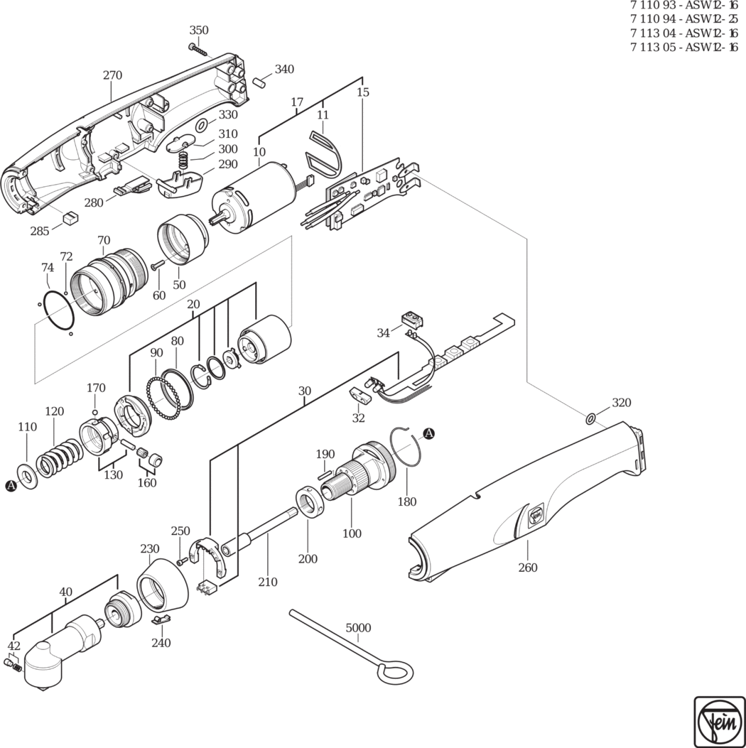 Fein ASW 12-16 ⠒V) / 71130400024 Spare Parts