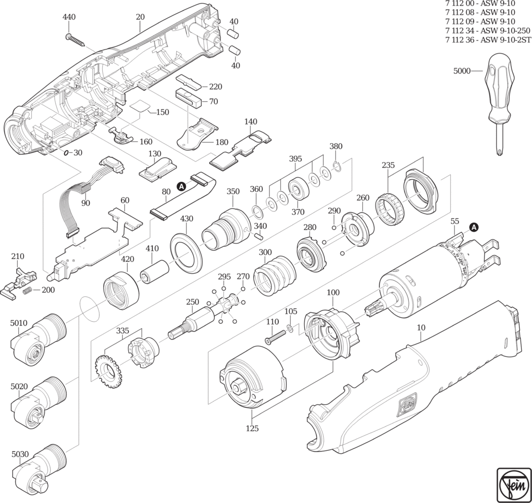 Fein ASW 9-10 ʉ.60V) / 71120000980 Spare Parts