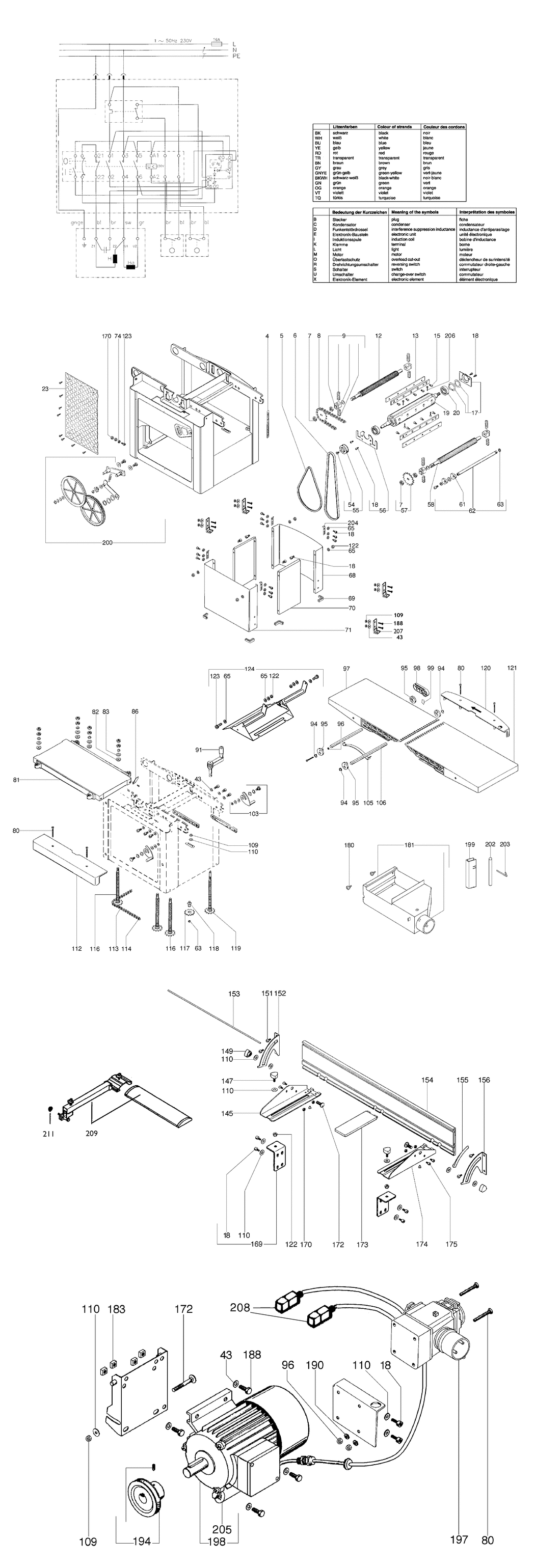 Metabo HC 300 W Planer / 0113030000 11 / EU 230V Spare Parts