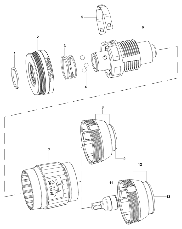 Festool DC UNI FF / 768171 Spare Parts