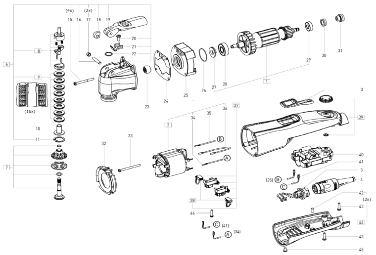 Festool OS 400 EQ 110V GB / 499695 Spare Parts