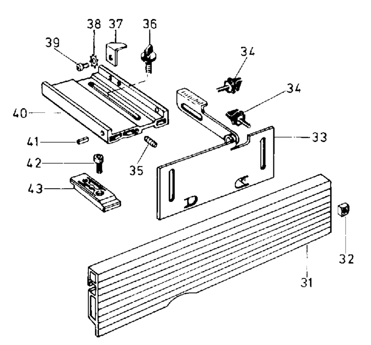 Festool Angle stop WA - HL / 485018 Spare Parts