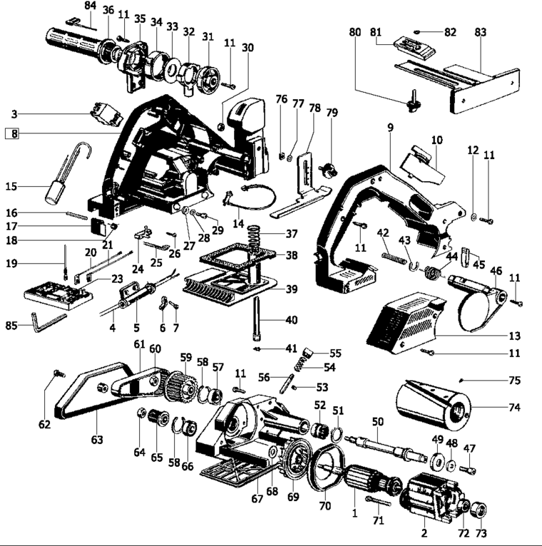 Festool HL 850 E / 487343 Spare Parts