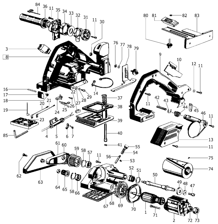 Festool HL 850 EB / 488024 Spare Parts