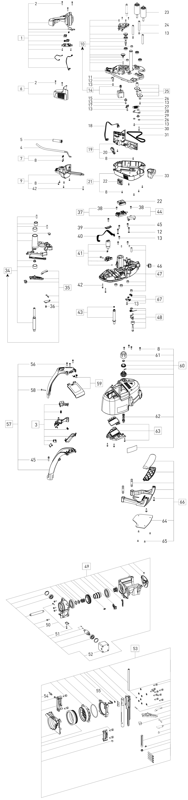 Festool KA 65 230V-240V / 10000233 Spare Parts