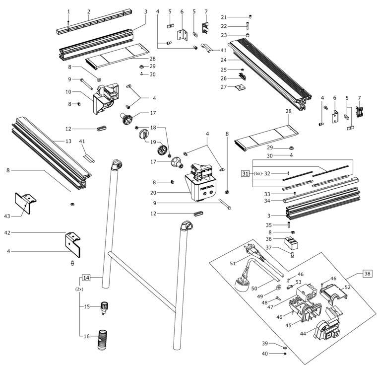 Festool MFT/3-VL GB 230V / 495519 Spare Parts