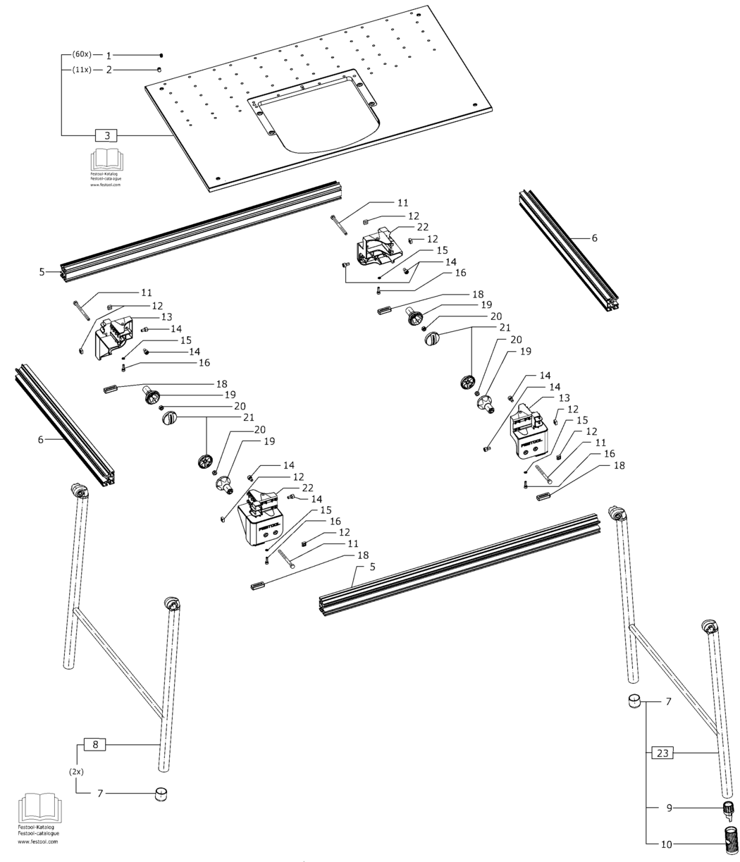 Festool MFT/3 Conturo / 10016960 Spare Parts