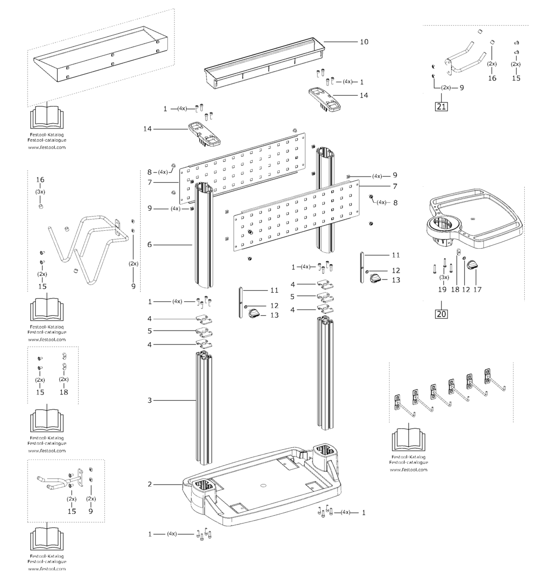 Festool WCR 1000 / 35000327 Spare Parts