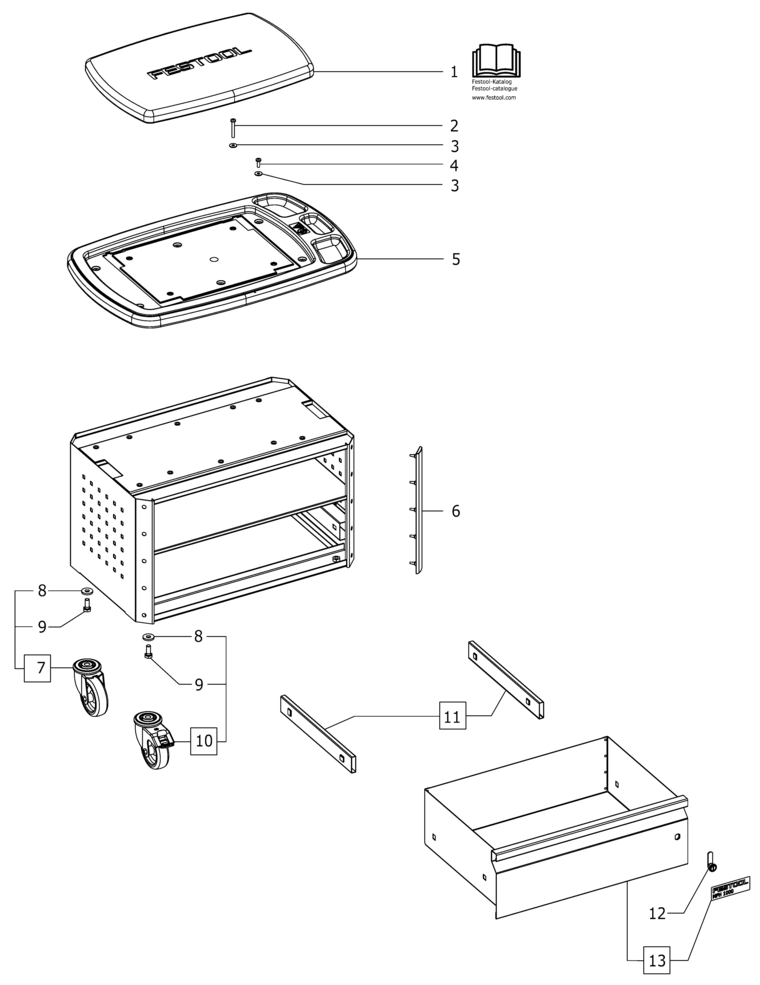 Festool MFH 1000 / 10000470 Spare Parts