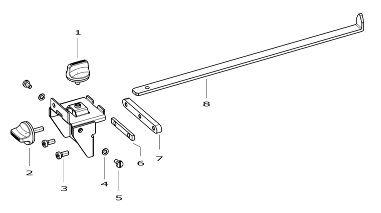 Festool Longitudinal stop MFT - LA / 488564 Spare Parts