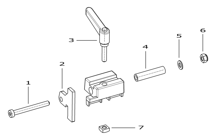 Festool Adjustable stop MFT - AR / 490555 Spare Parts