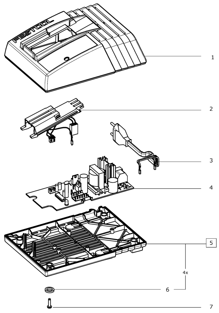 Festool TRC 3 230-240V / 494635 Spare Parts