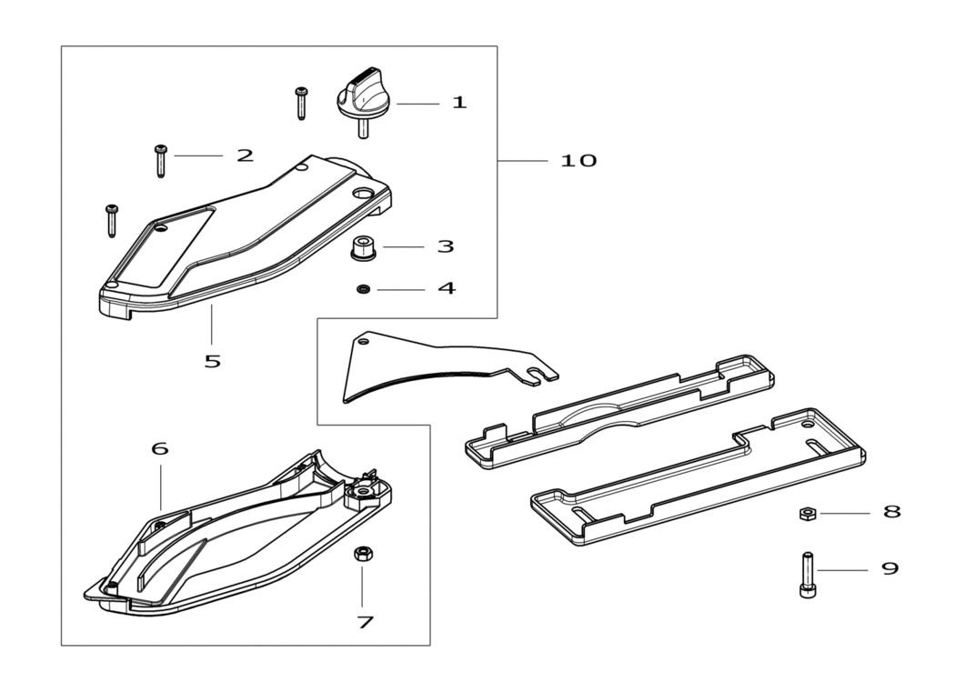 Festool Assembly set Basis BS 65 T / 486745 Spare Parts