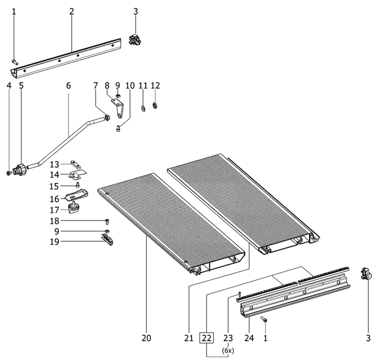 Festool Extension table / 493822 Spare Parts