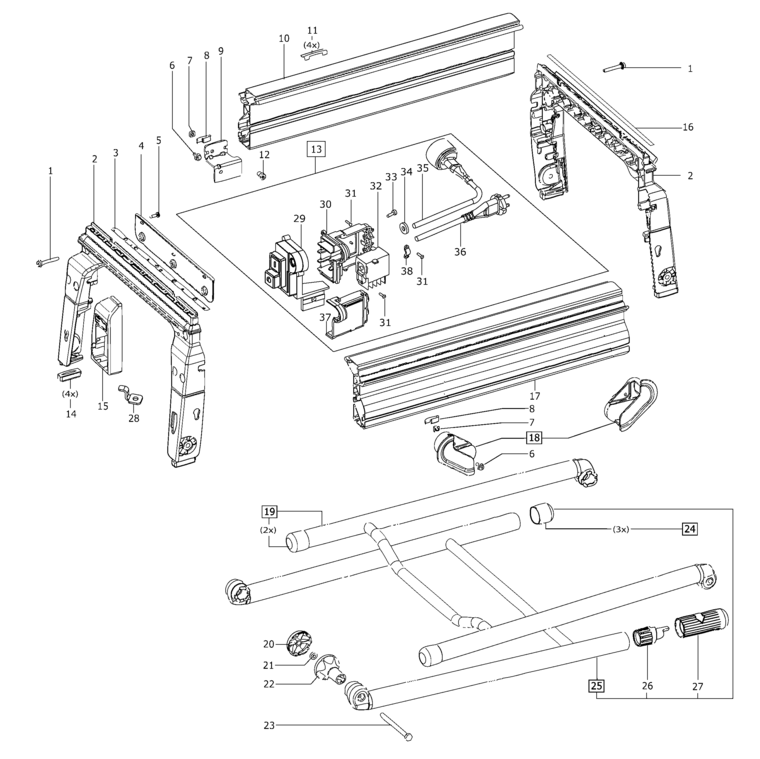 Festool CMS-GE GB 110 V / 493357 Spare Parts