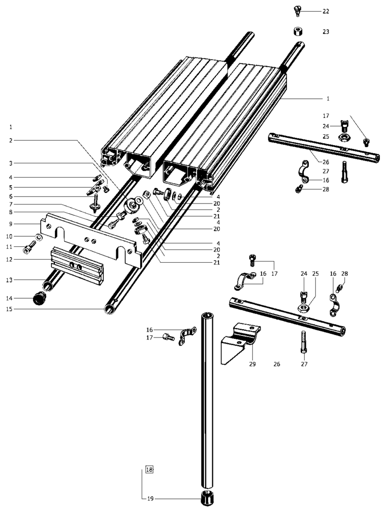 Festool Sliding table / 483027 Spare Parts