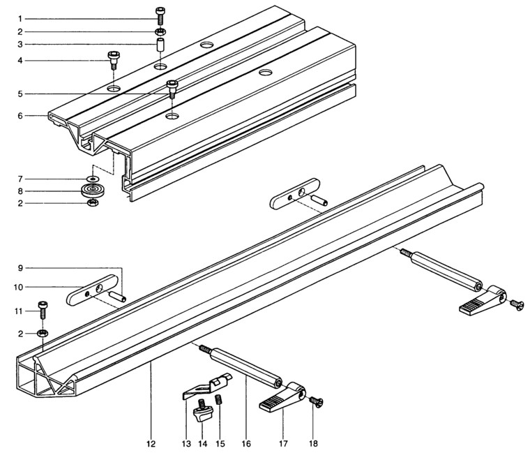 Festool Sliding table / 489673 Spare Parts