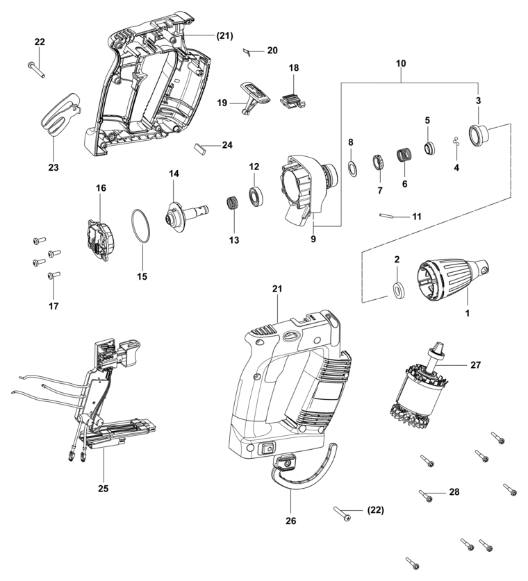 Festool DWC 18-2500 / 767850 Spare Parts