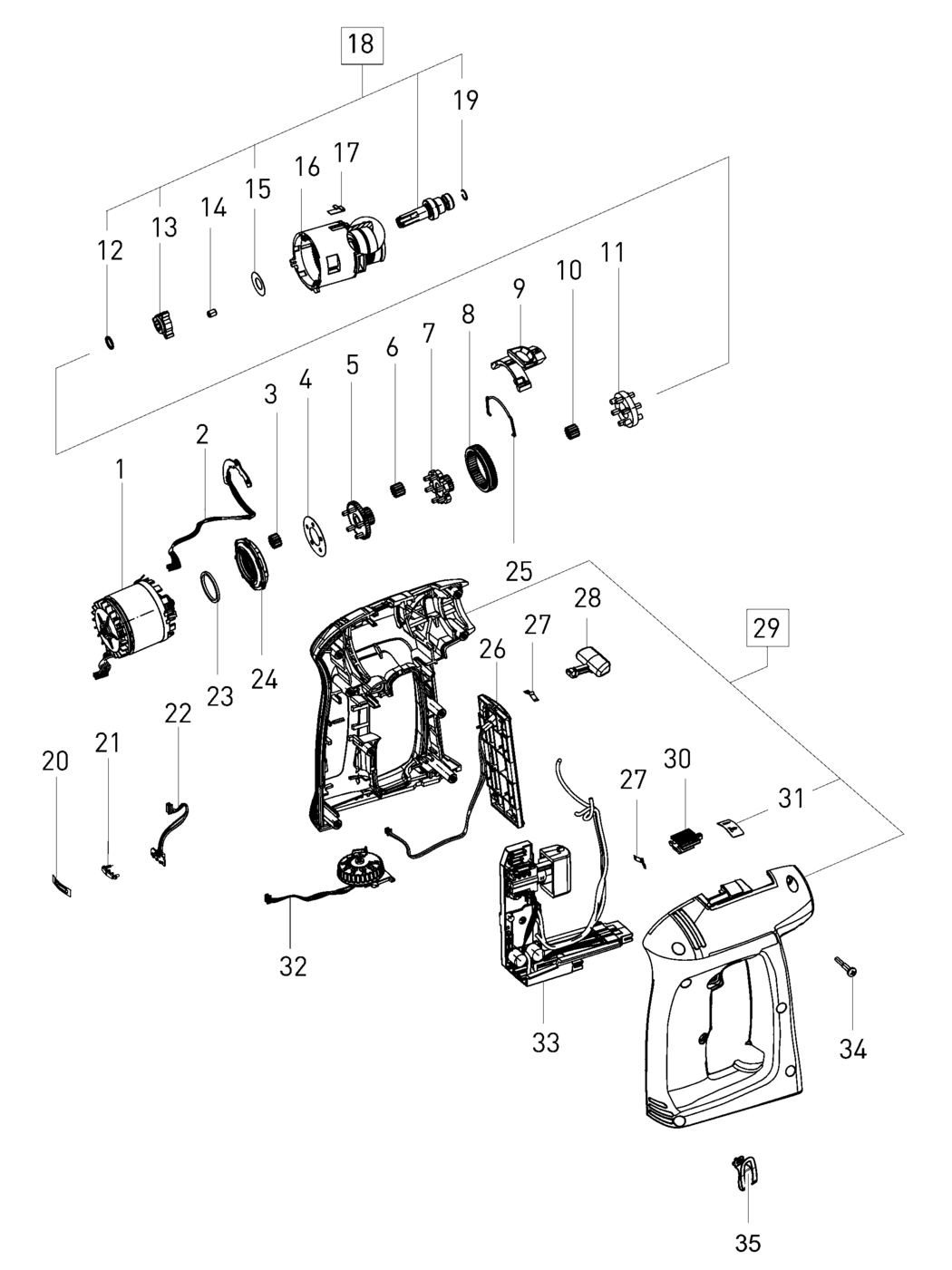 Festool C18 / 205215 Spare Parts