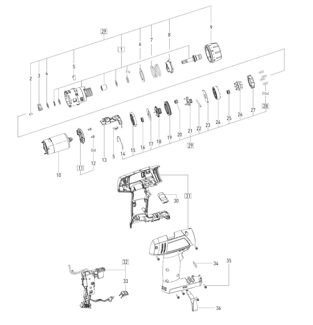 Festool TXS / 10008076 Spare Parts