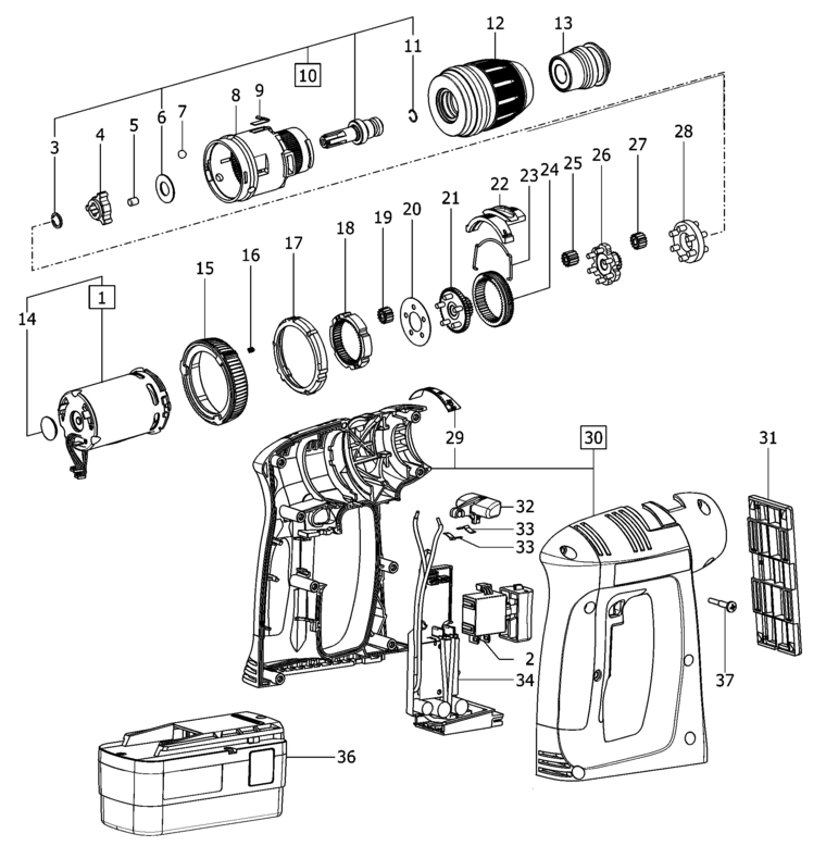 Festool C 12 / 490454 Spare Parts