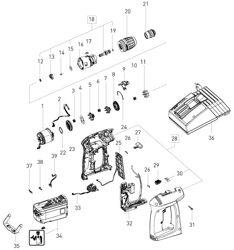 Festool C 12 LI FL / 498349 Spare Parts